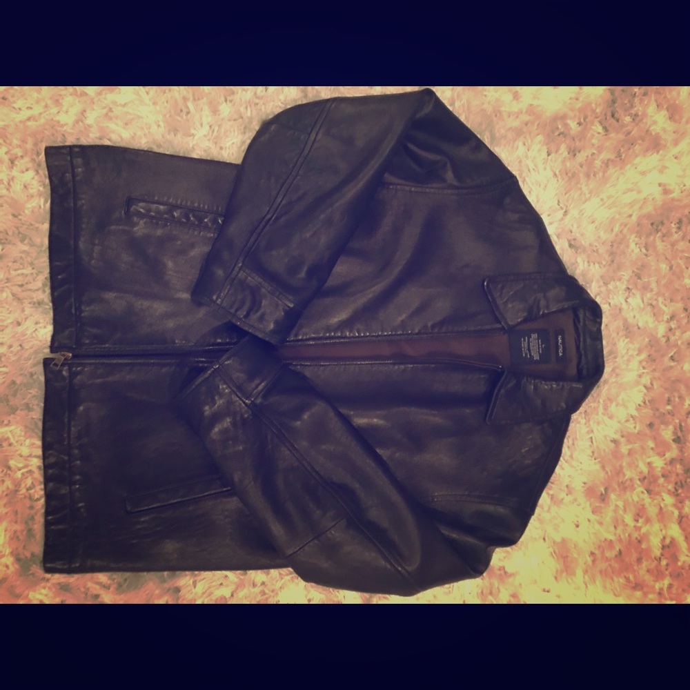 Nautica leather jacket